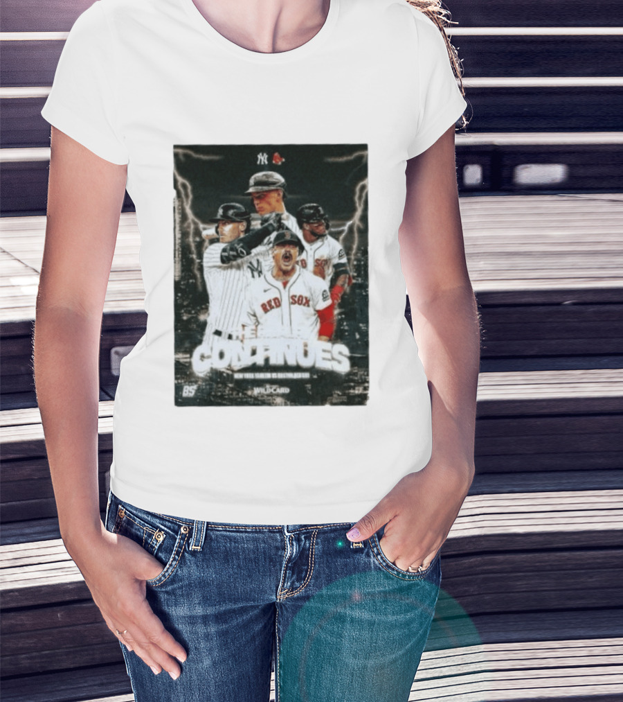 Boston Red Sox Vs New York Yankees 2026 Wildcard Rivalry Continues T-Shirt