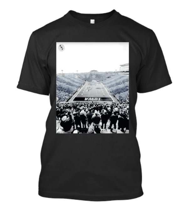 Iowa Football ANF Black And Gold Spirit Game Stadium View T-Shirt