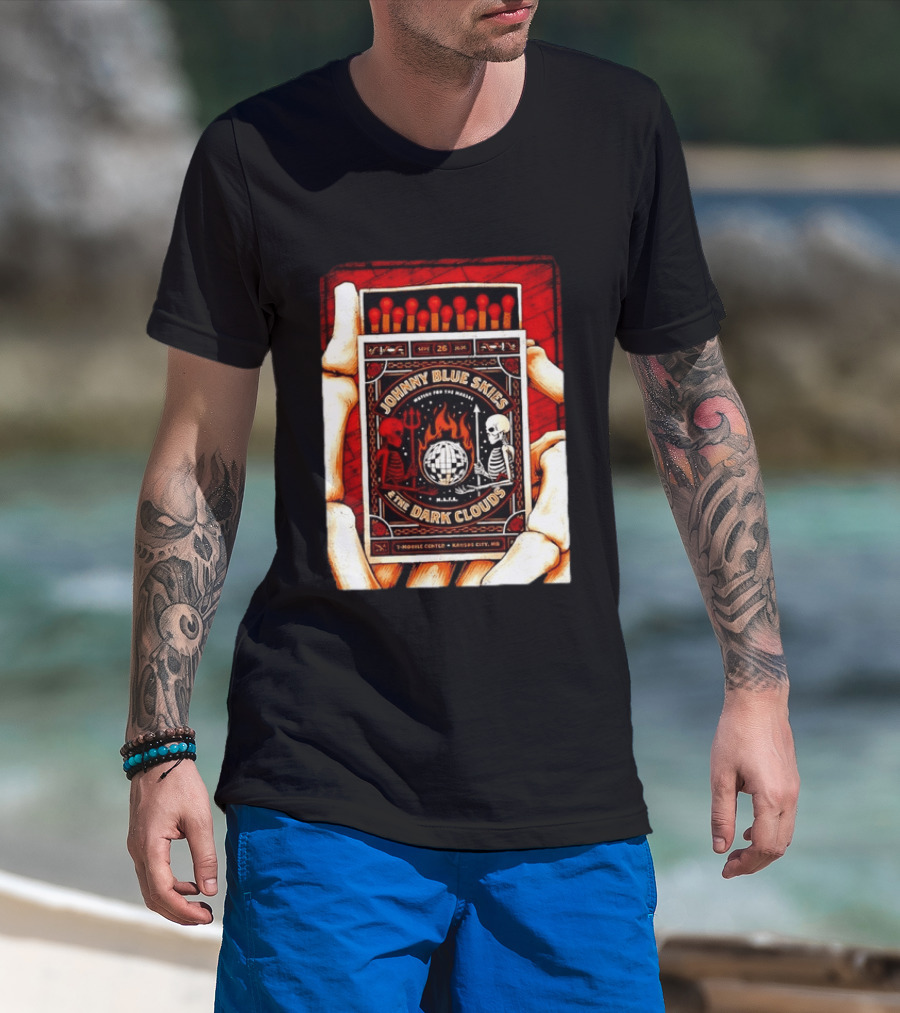 Johnny Blue Skies & The Dark Clouds Mutiny For The Masses Mobile Center Kansas City Sept 26 2026 T-Shirt