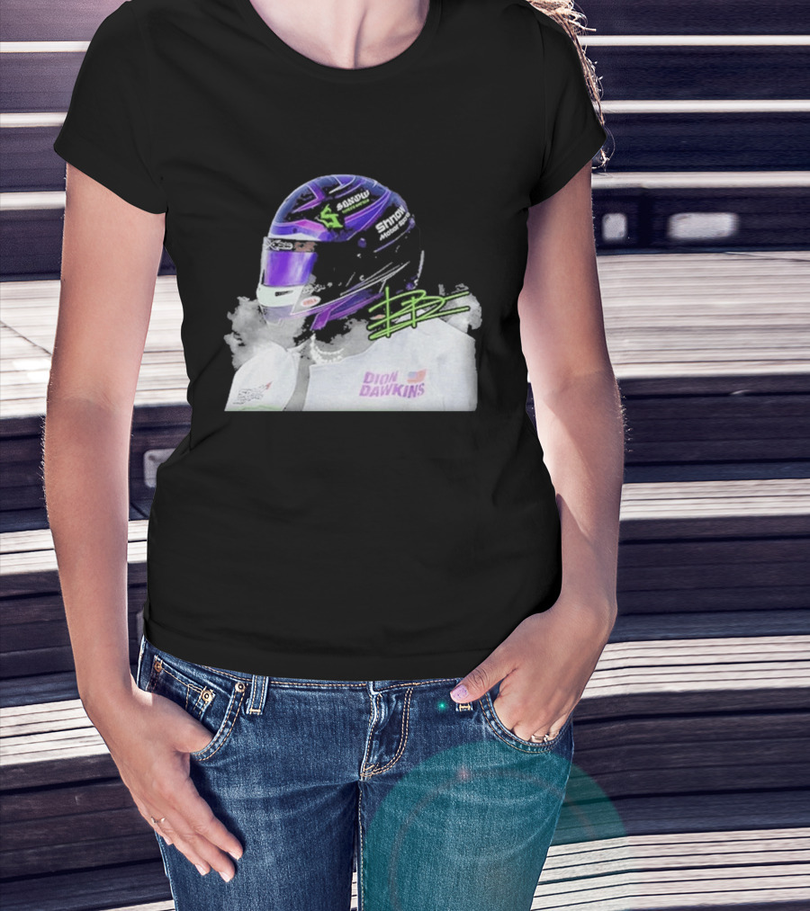 Soul Motorsports Dion Dawkins Racing Helmet Signature T-Shirt