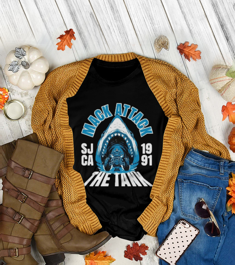 Mack Attack San Jose 1991 The Tank Sharks T-Shirt