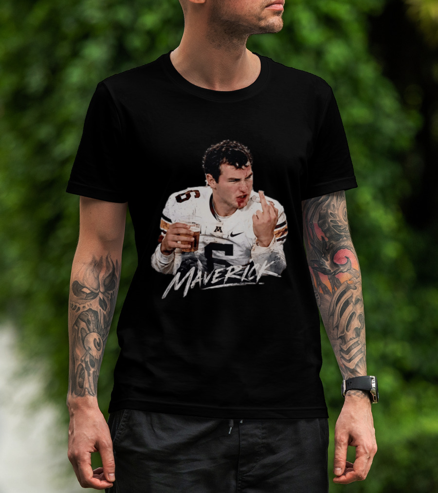 Maverick Baranowski Minnesota Golden Gophers Football Gesture T-Shirt