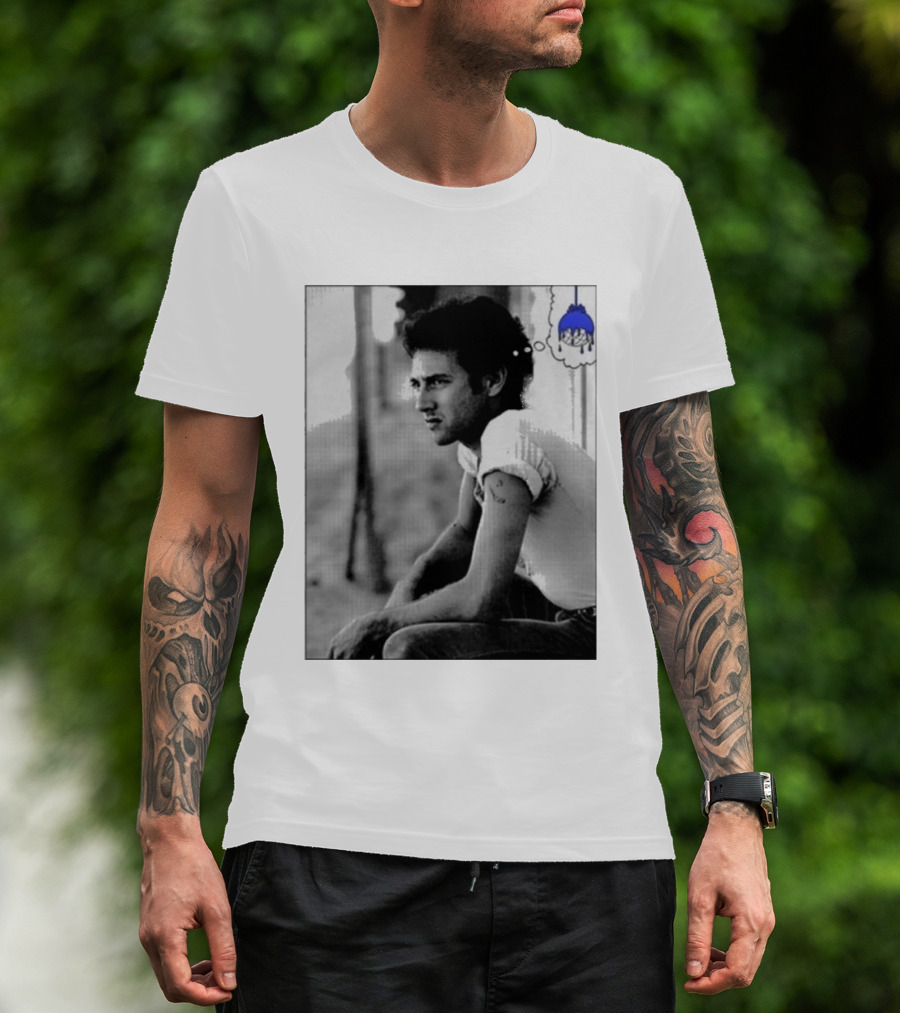Jack White Hollywood Palladium Los Angeles CA Mon September 28th 2026 Contemplative Man With Blue Thinking Cloud T-Shirt