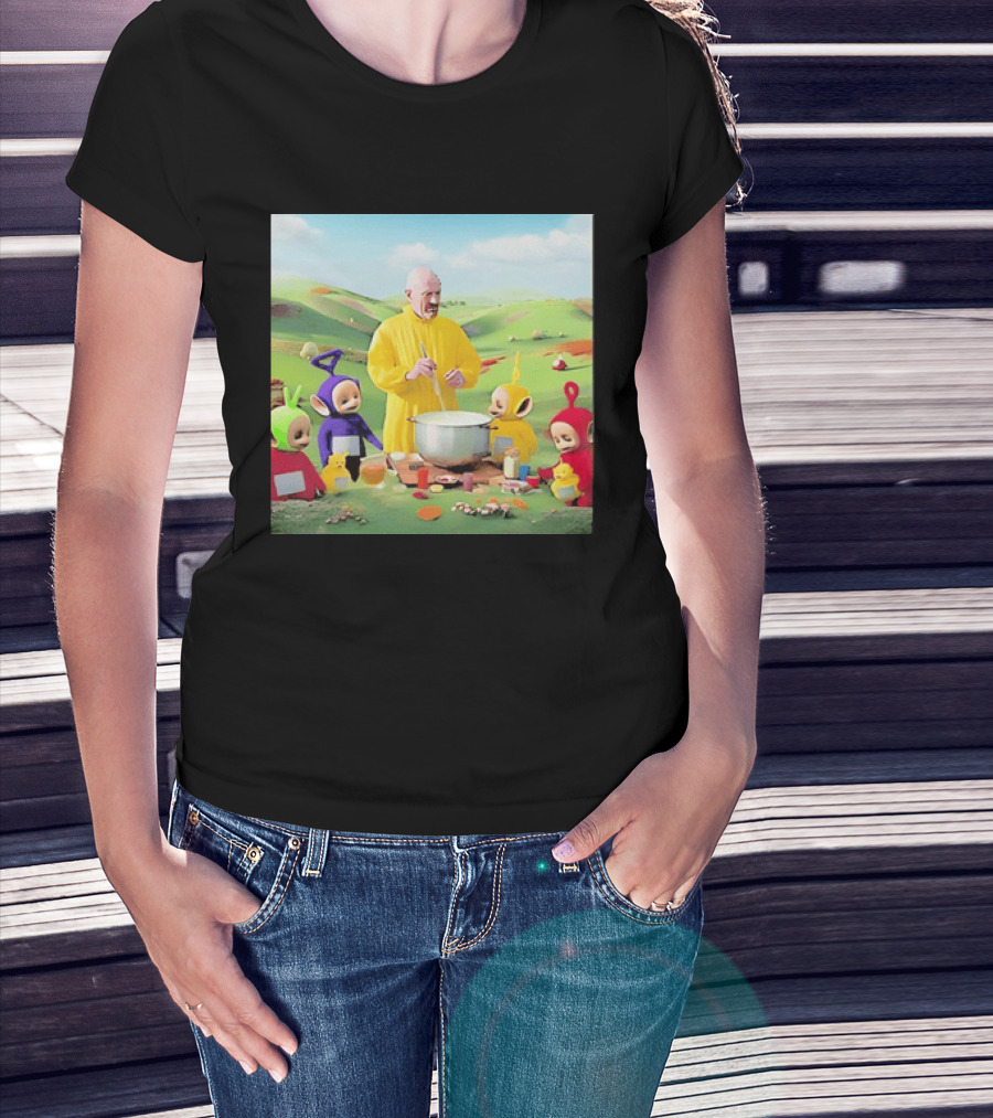 Breaking Bad Walter White Cooking With Teletubbies Scene T-Shirt