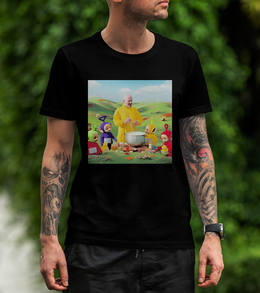 Breaking Bad Walter White Cooking With Teletubbies Scene T-Shirt