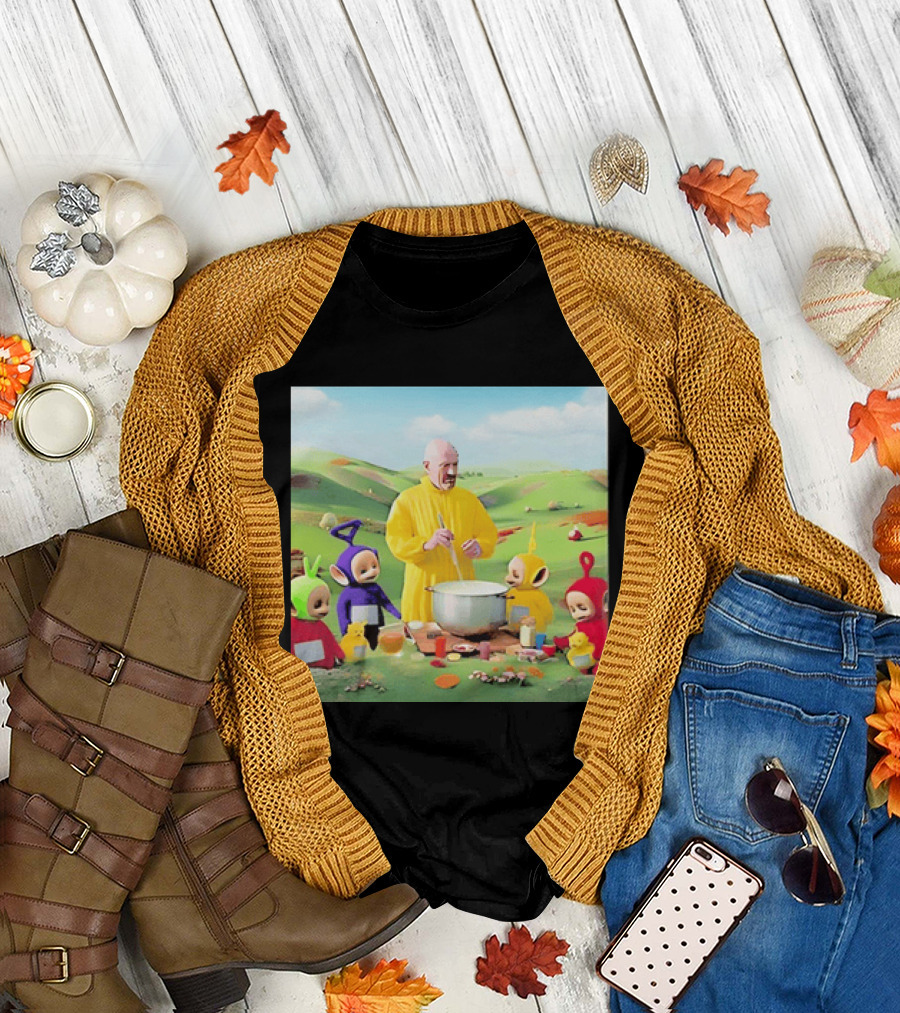Breaking Bad Walter White Cooking With Teletubbies Scene T-Shirt