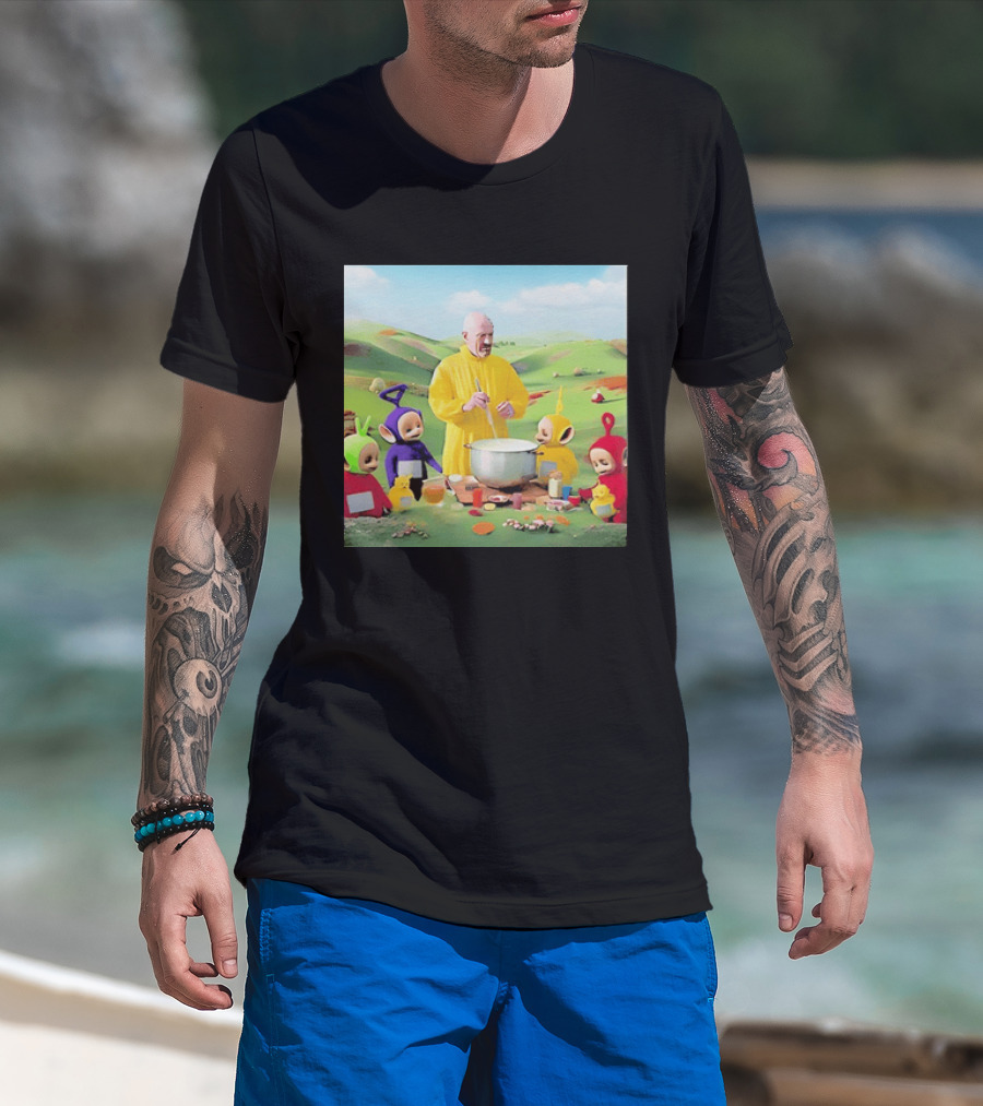 Breaking Bad Walter White Cooking With Teletubbies Scene T-Shirt
