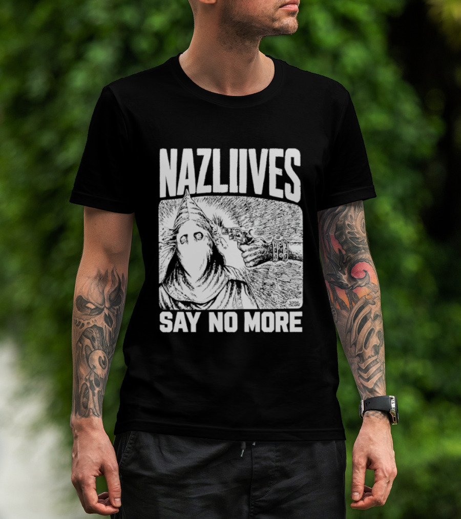 Nazliives Say No More Mysterious Eyeless Figure T-Shirt