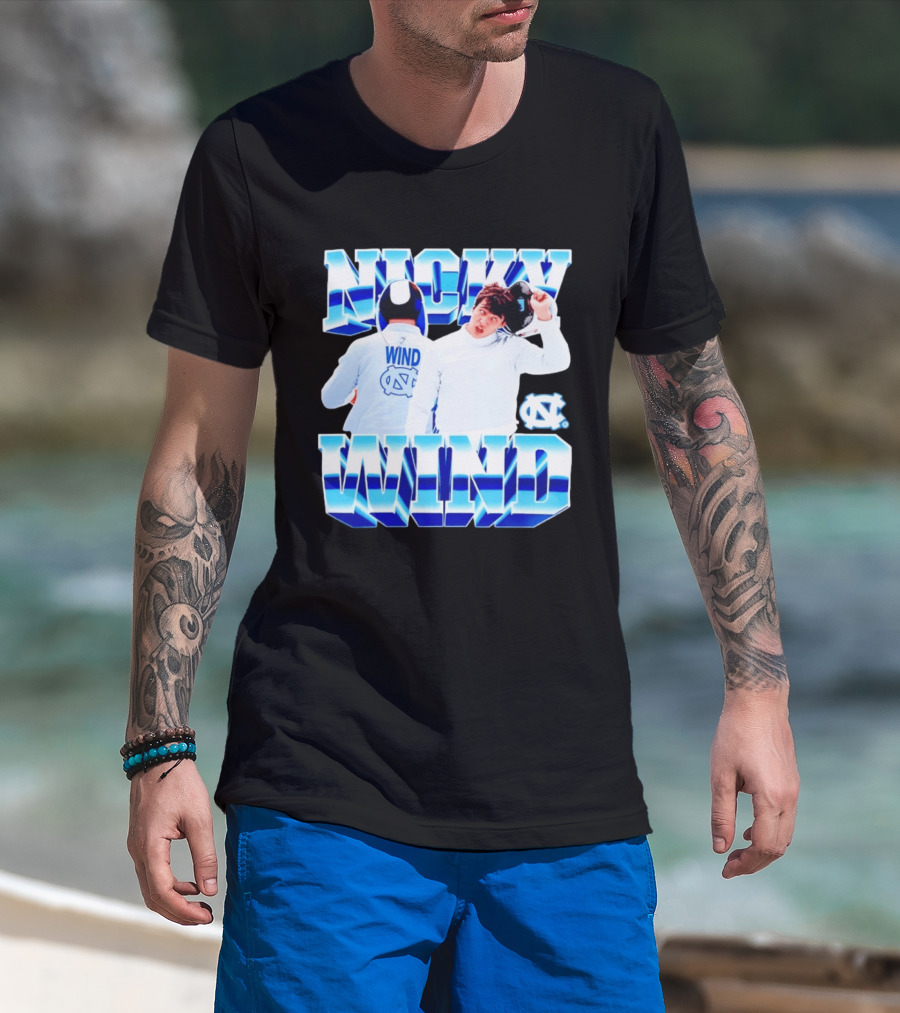 Nicky Wind North Carolina Fencing UNC Tar Heels T-Shirt