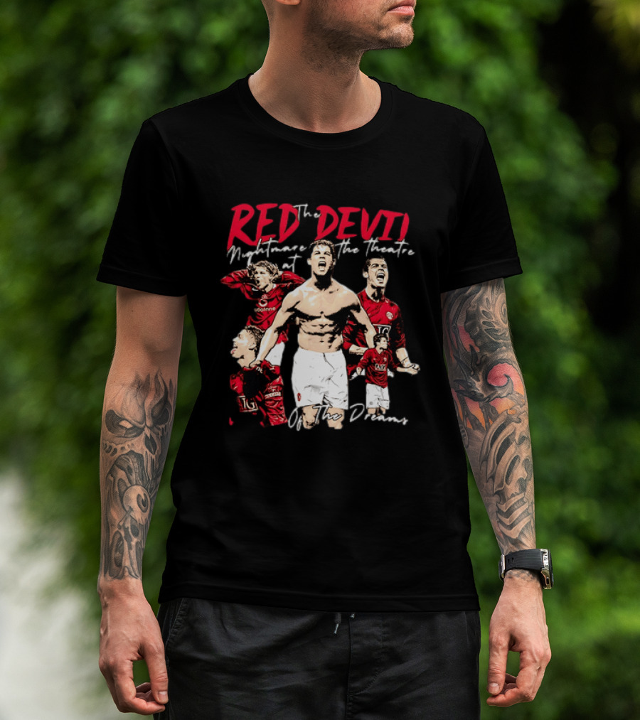 Red Devil Cristiano Ronaldo Manchester United Theatre Of Dreams T-Shirt