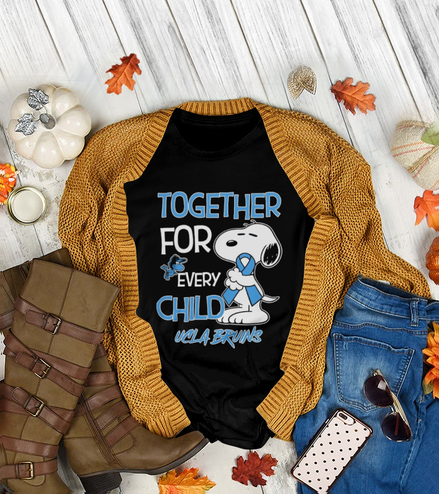 TOGETHER FOR EVERY CHILD Snoopy UCLA Bruins T-Shirt