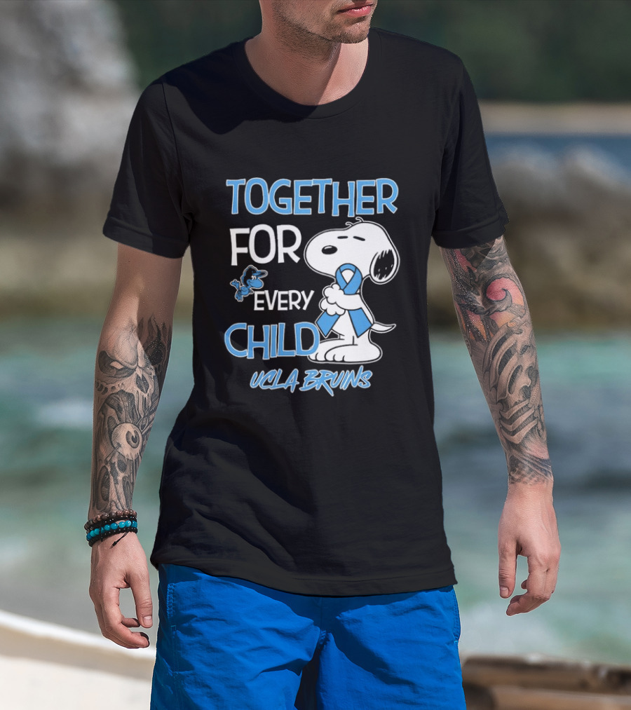 TOGETHER FOR EVERY CHILD Snoopy UCLA Bruins T-Shirt
