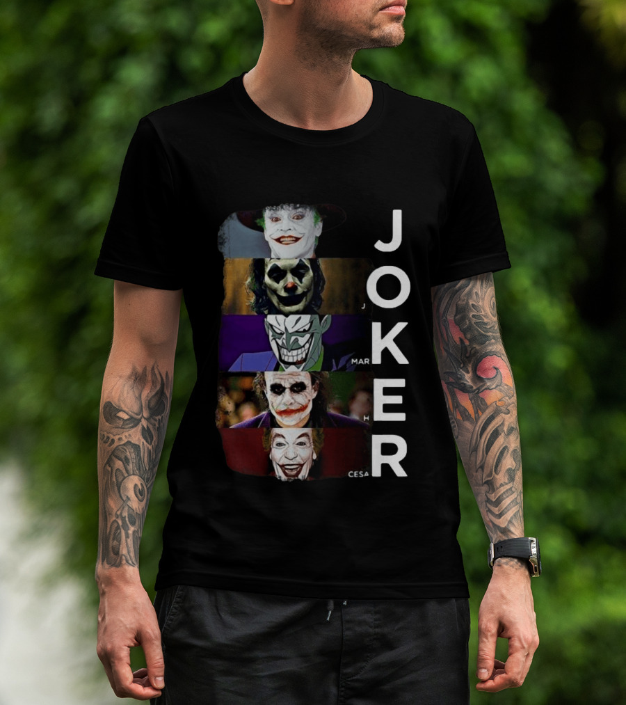 Joker Jack Nicholson Joaquin Phoenix Mark Hamill Heath Ledger Cesar Romero T-Shirt