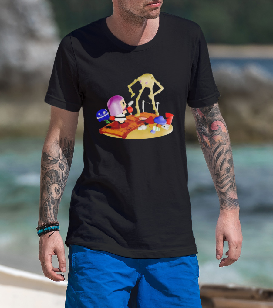 Little Mac Vs Yellow Devil Punch Out Nostalgic Battle Scene T-Shirt