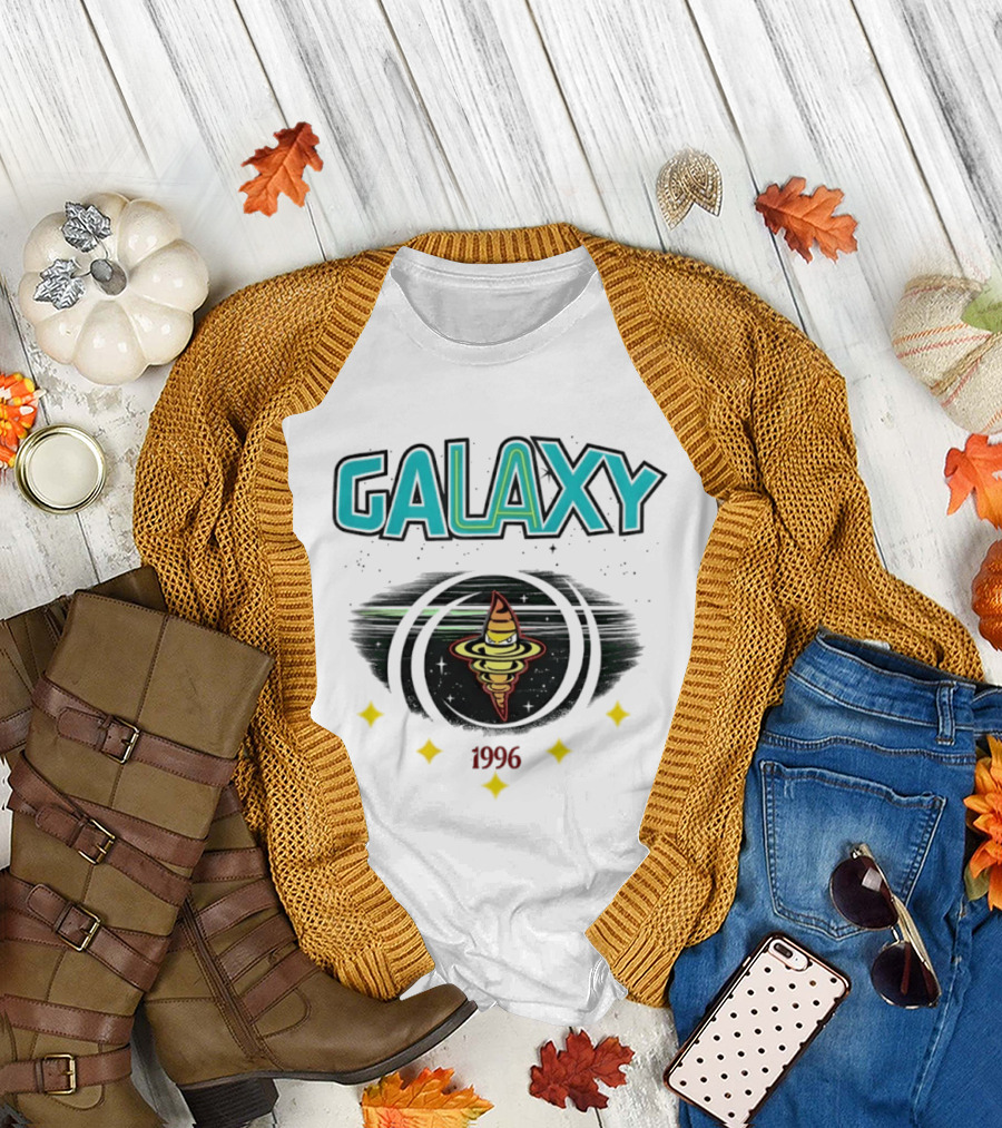 LA Galaxy M&N X Culture Kings Our LA Our Galaxy 1996 Planet Spiral T-Shirt