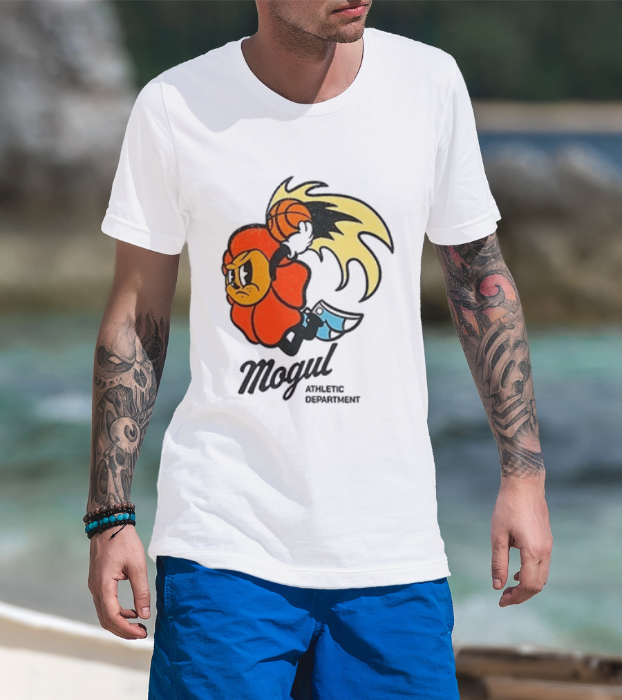 Mogul Athletic Department Dunking Character Basketball T-Shirt