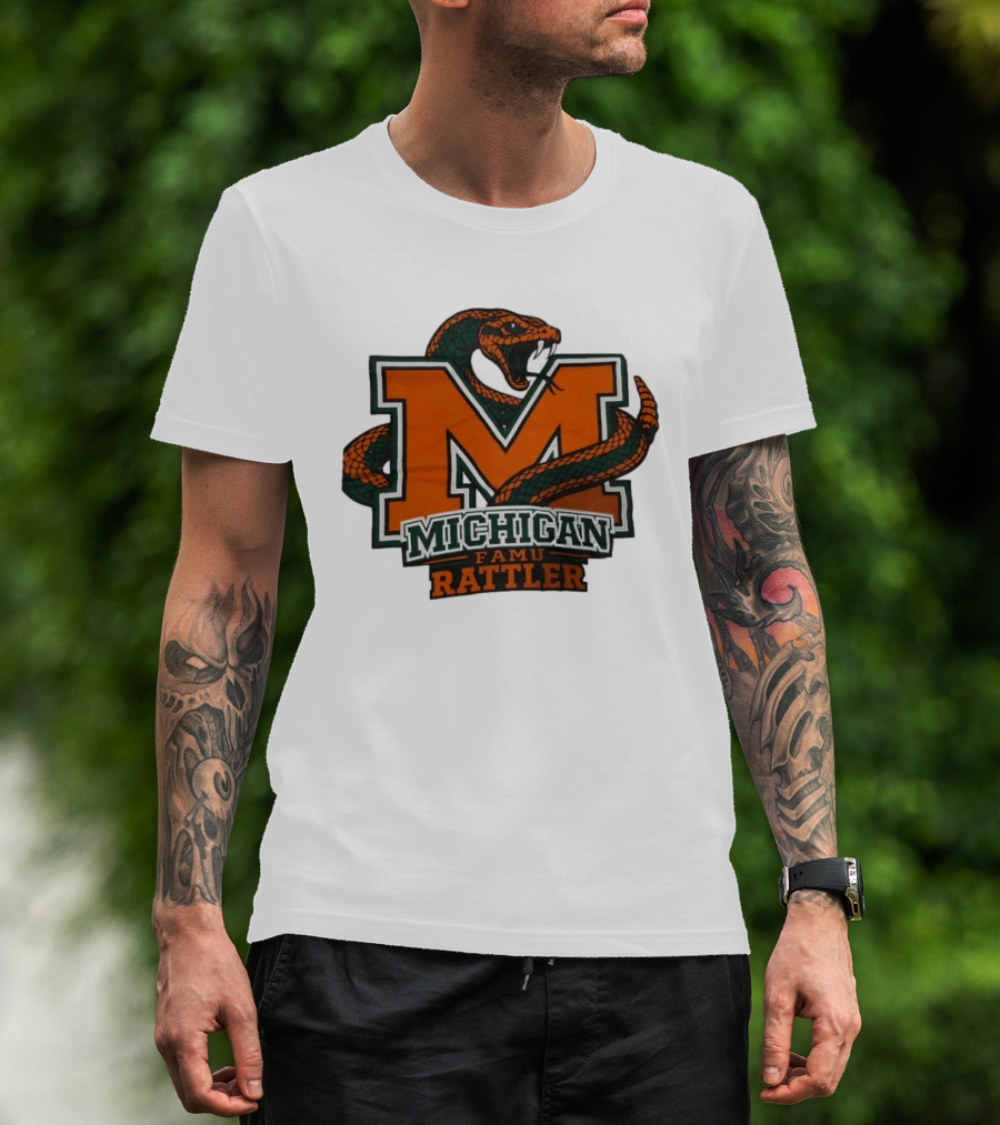 Michigan FAMU Rattler Snake M Rattlers T-Shirt