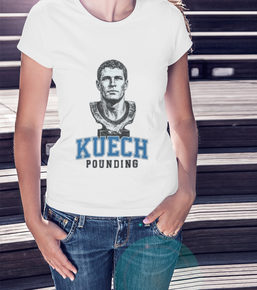 Carolina Panthers Kuech Pounding Hall Of Famer T-Shirt