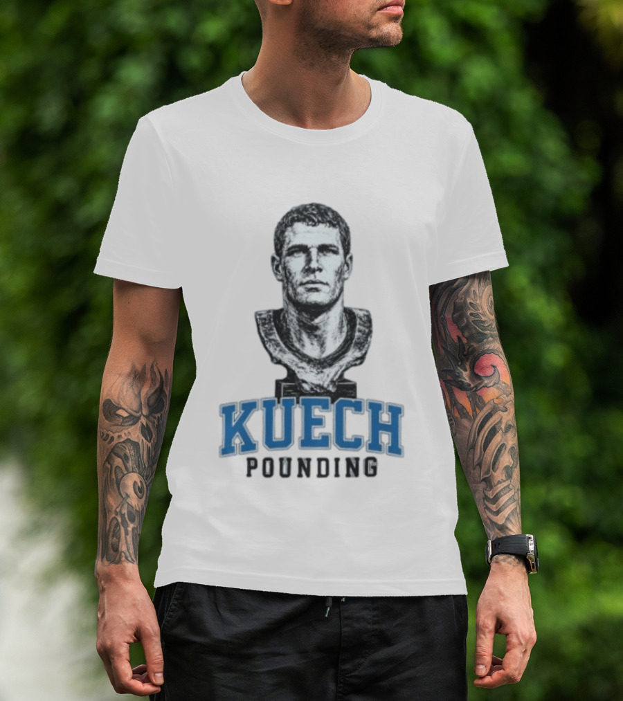 Carolina Panthers Kuech Pounding Hall Of Famer T-Shirt