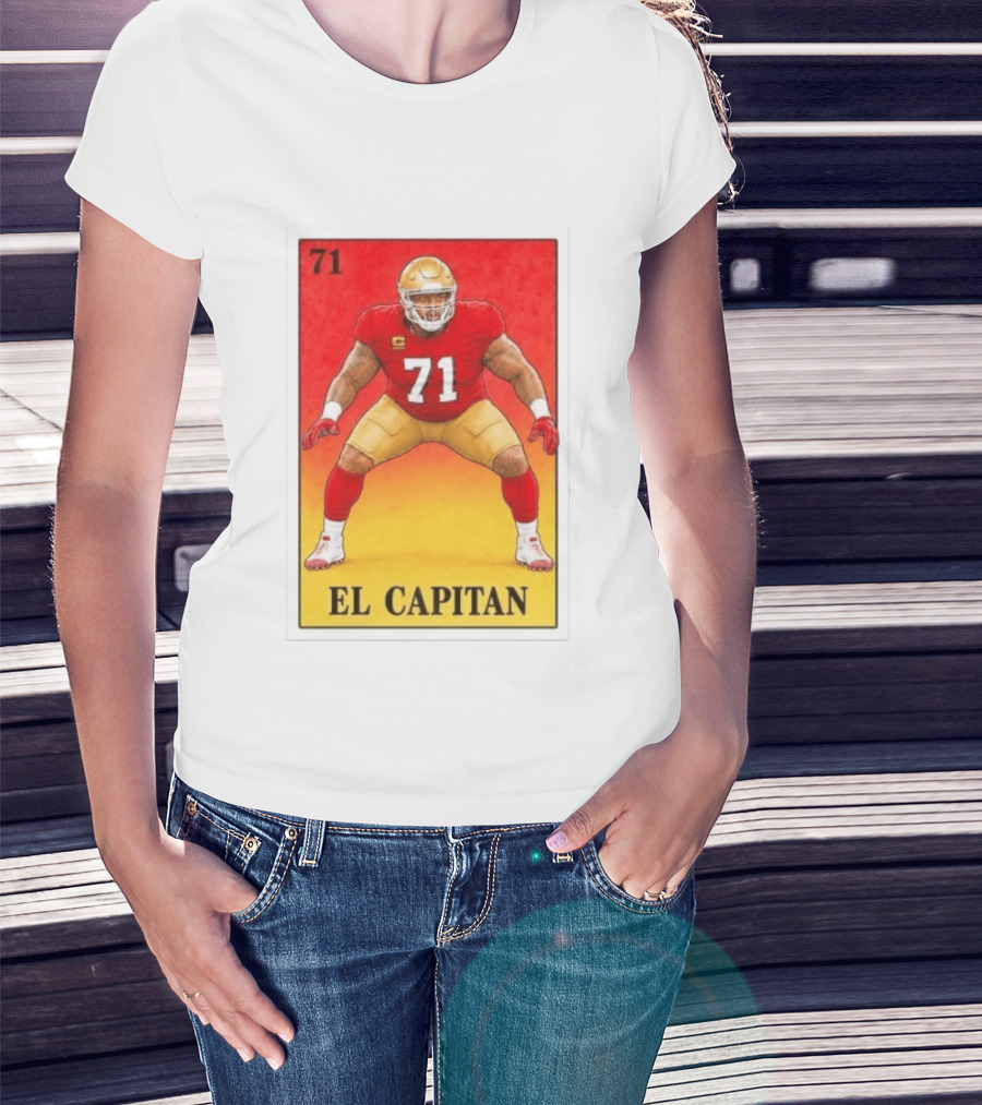 San Francisco 49ers 71 El Capitan Loteria Card NFL Football T-Shirt