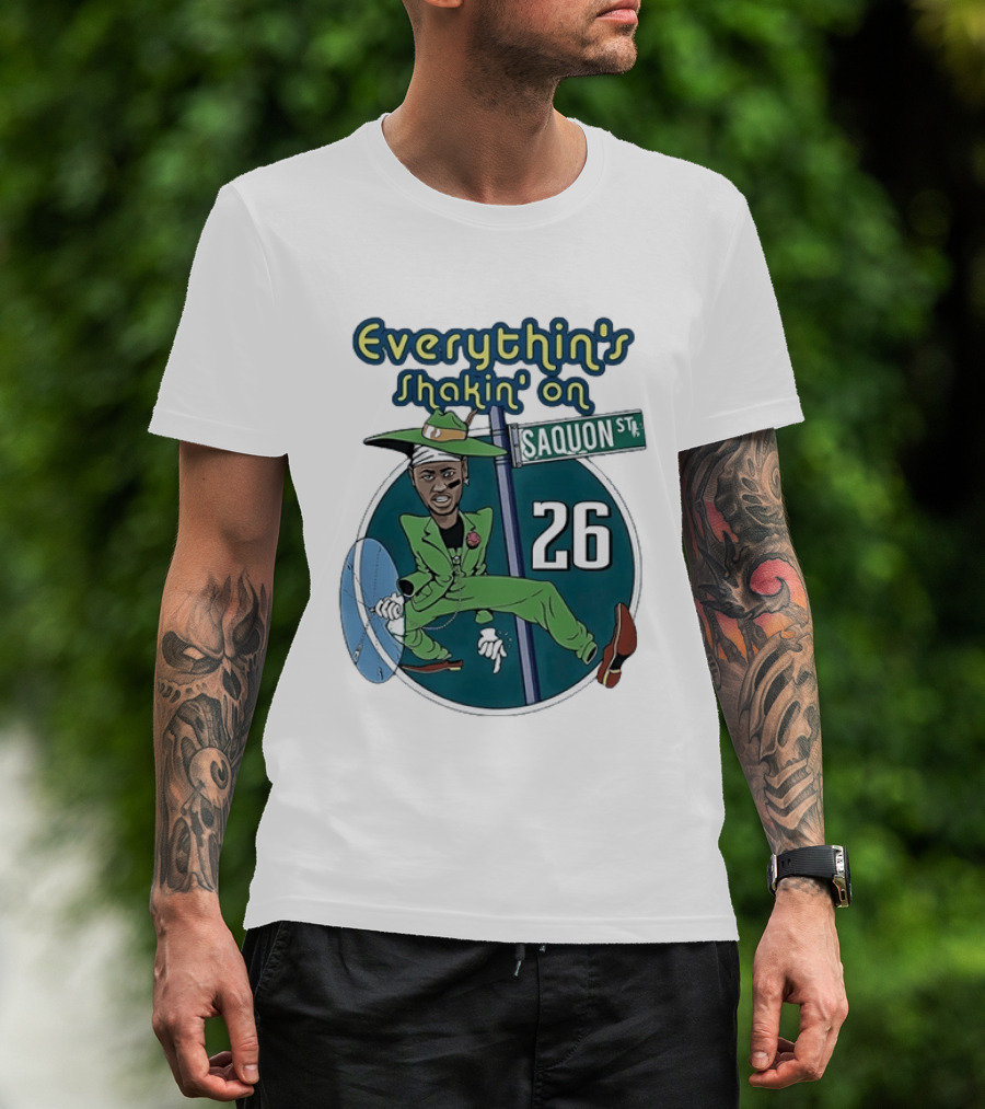 Saquon Barkley Everythin's Shakin' On Saquon St 26 T-Shirt