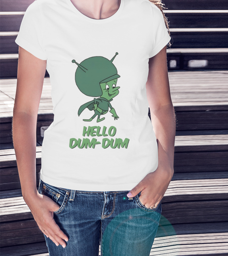 The Great Gazoo Hello Dum Dum Catchphrase The Flintstones Alien T-Shirt