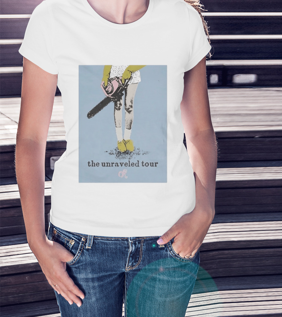 The Unraveled Tour Chainsaw Illustration OR OR Concert Music T-Shirt