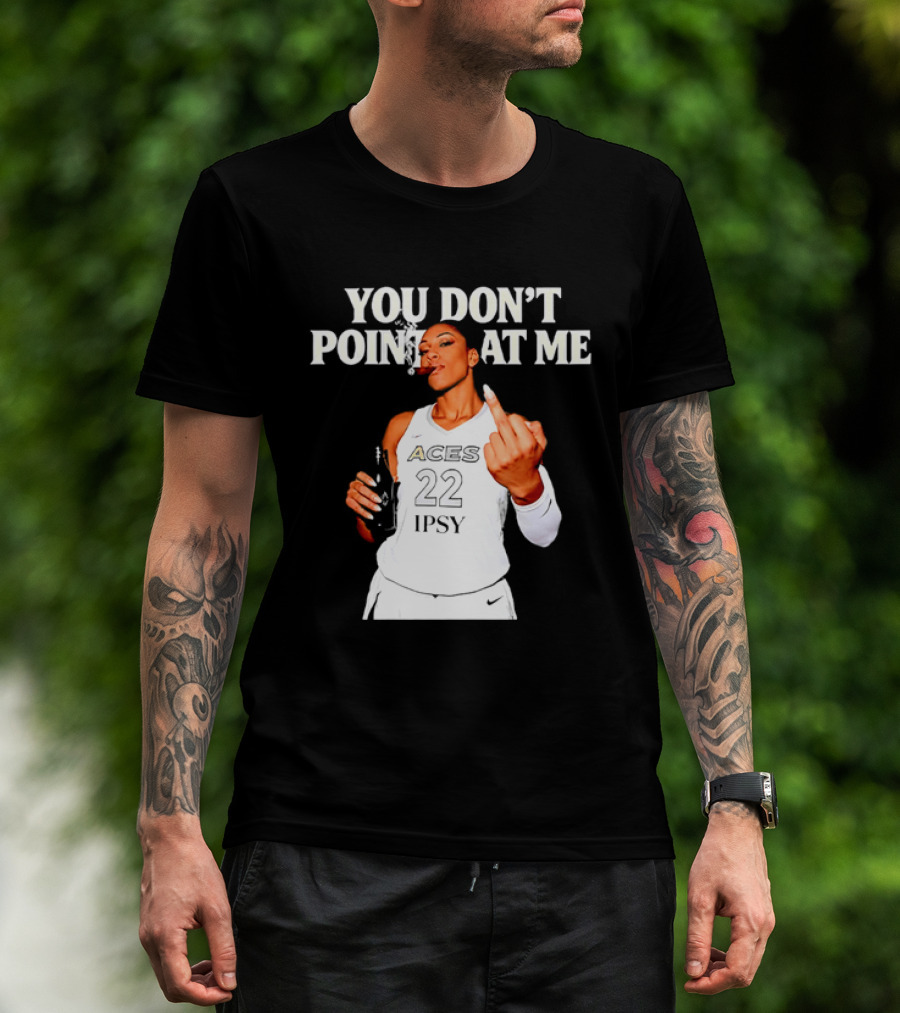 A'ja Wilson Las Vegas Aces You Don't Point At Me Middle Finger T-Shirt