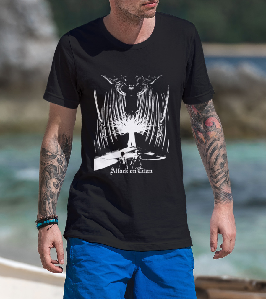 Attack On Titan Paths And Founding Titan Eren Jaeger Yggdrasil Tree T-Shirt