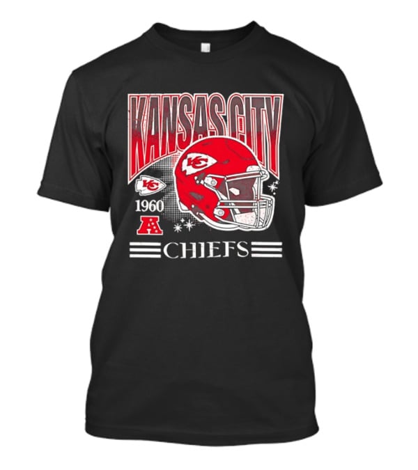Kansas City Chiefs 1960 Red Helmet Distressed AFC T-Shirt