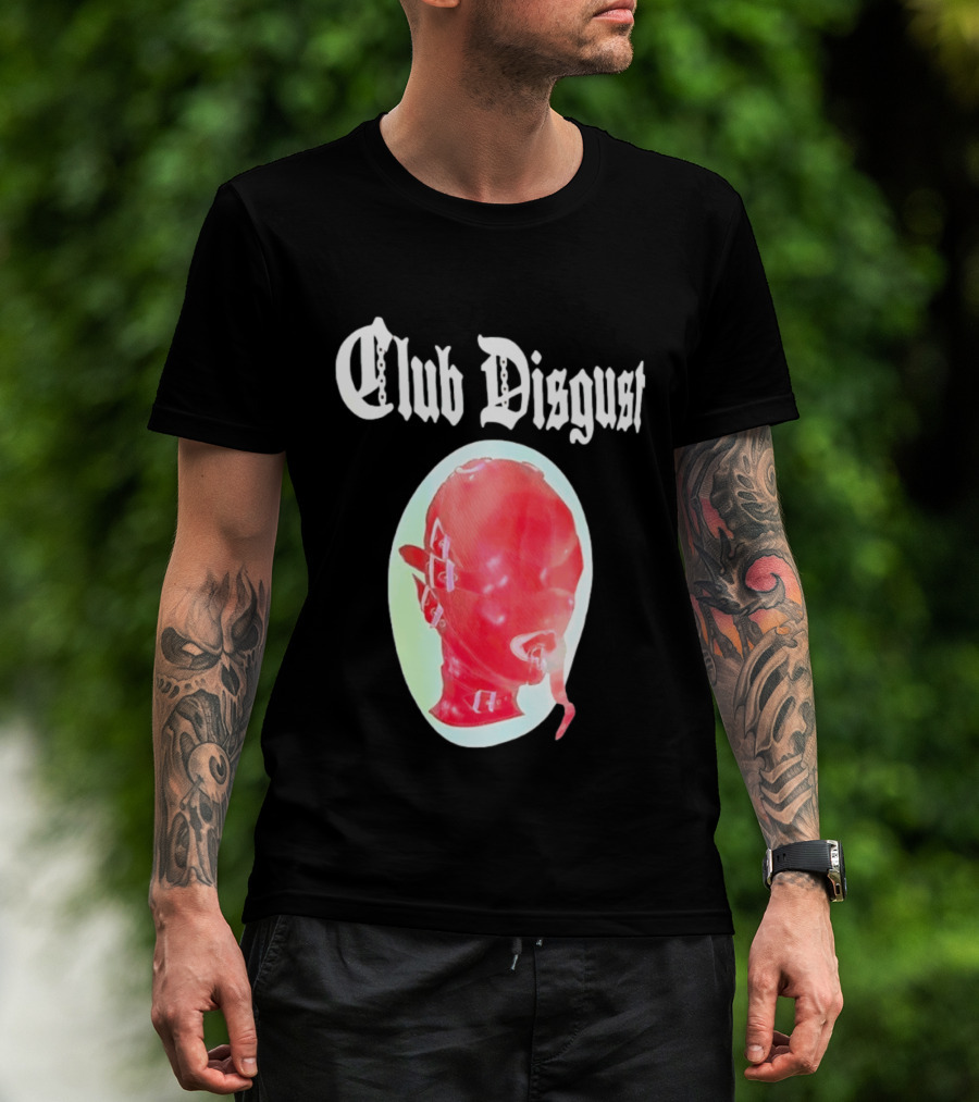 Club Disgust Red Mask Fetish Aesthetic Goth Fashion T-Shirt