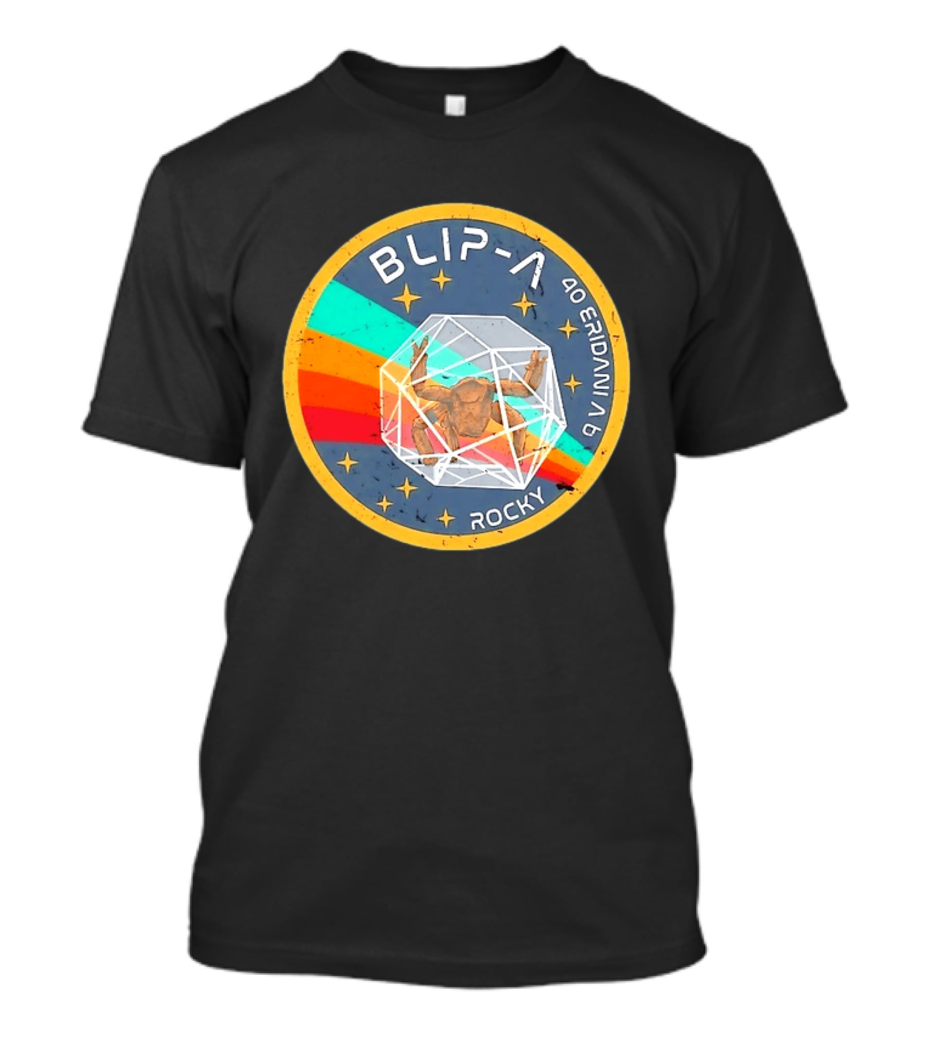 Blip A 40 Eridani A B Rocky Project Hail Mary Distressed Retro Astronaut T-Shirt