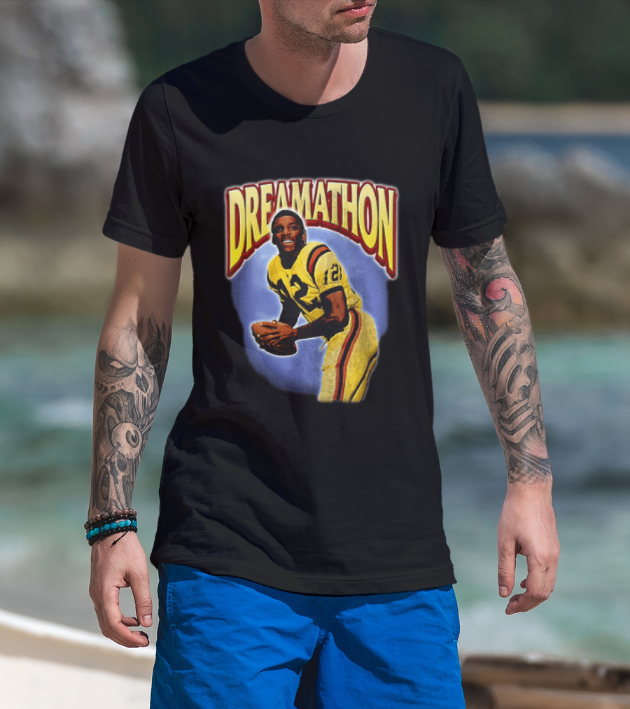 Doug Williams Dreamathon Black Knights 12 Throwing Football T-Shirt