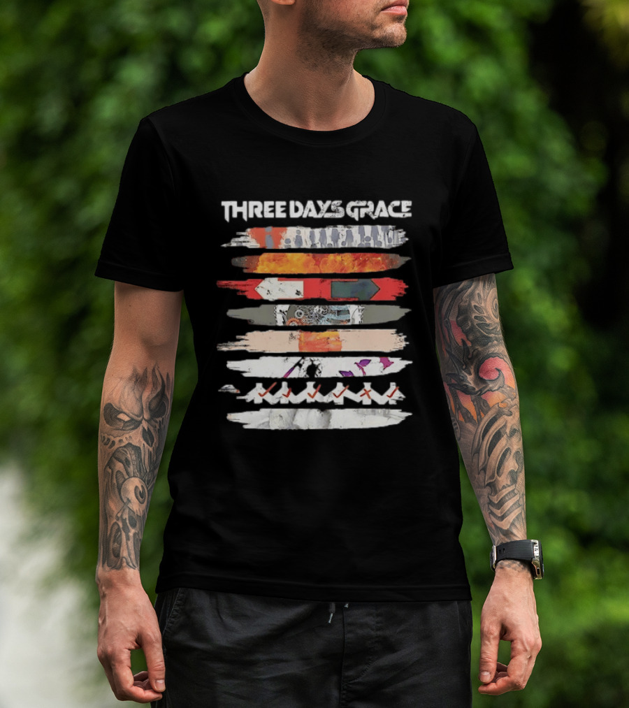 Three Days Grace Band Alternative Rock Iconic Visual T-Shirt