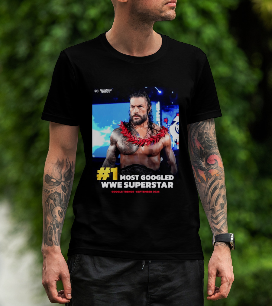 #1 Most Googled WWE Superstar Google Trends September 2026 T-Shirt