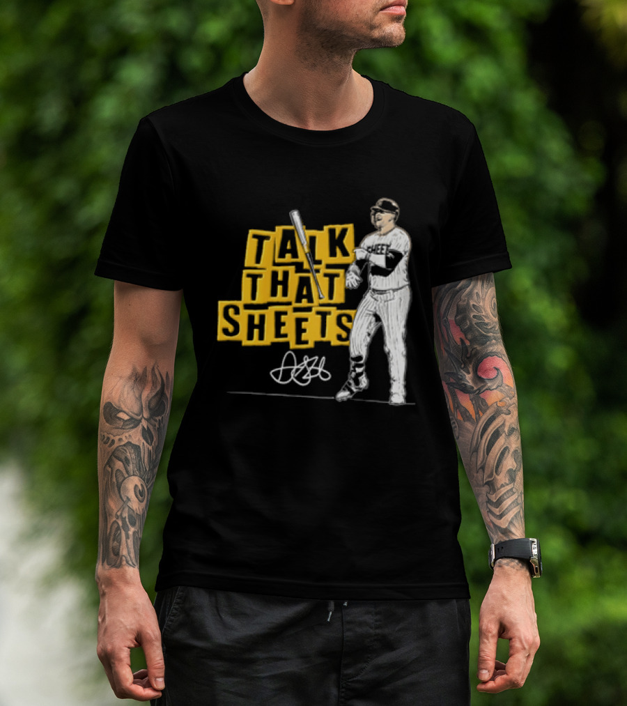 San Diego Padres Fernando Tatis Jr Talk That Sheets Baseball Player Batting Pose 23 T-Shirt
