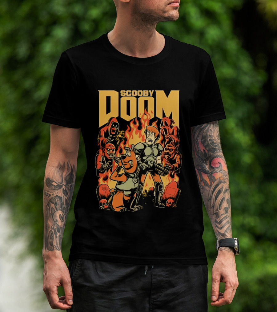 Scooby Doom Shaggy And Scooby Doo Fiery Adventure T-Shirt