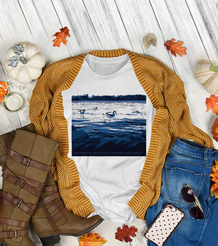 Donnerstag 01.10.2026 Columbiahhalle Berlin Death Cab For Cutie Birds By Water T-Shirt