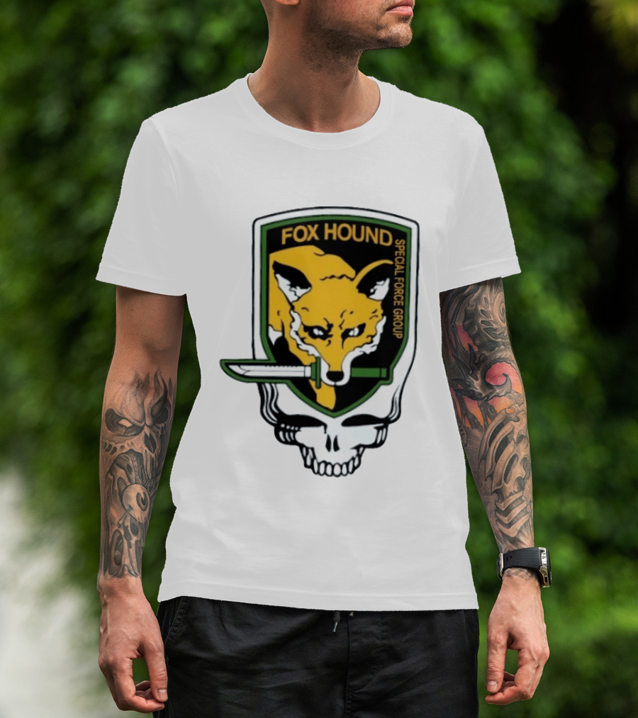 Fox Hound Special Force Group Grateful Dead Steal Your Face Patch T-Shirt