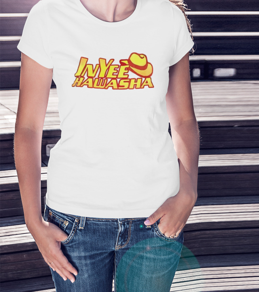 Inyee Hawasha Yellow Red Cowboy Hat T-Shirt
