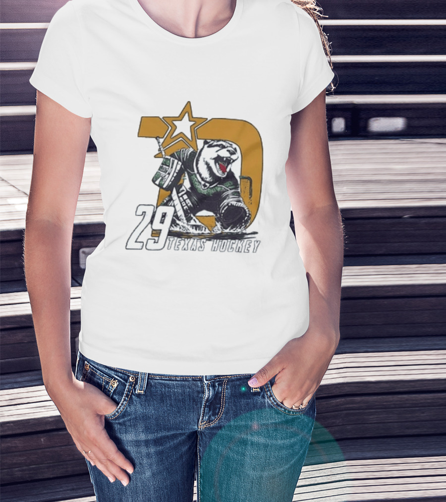 Texas Hockey Otter 29 Dallas Stars T-Shirt