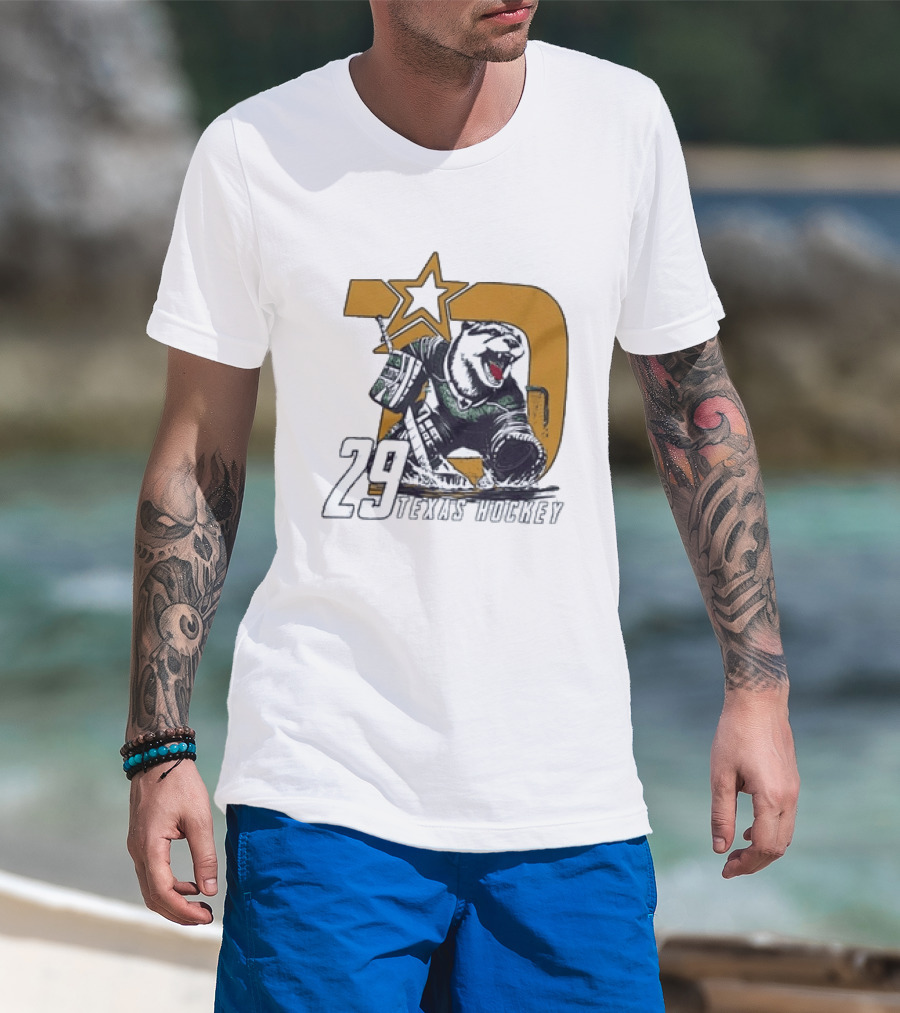 Texas Hockey Otter 29 Dallas Stars T-Shirt