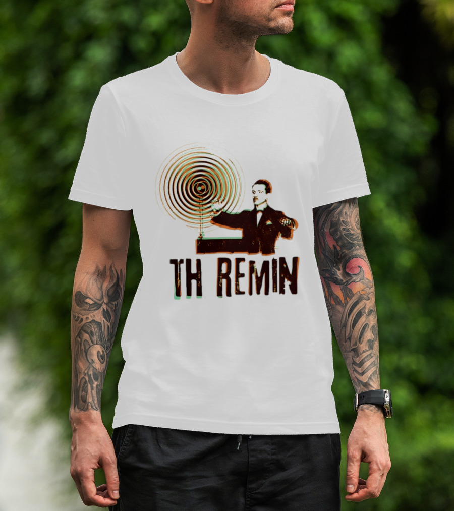 Theremin Electronic Music Leon Theremin Playing Instrument T-Shirt