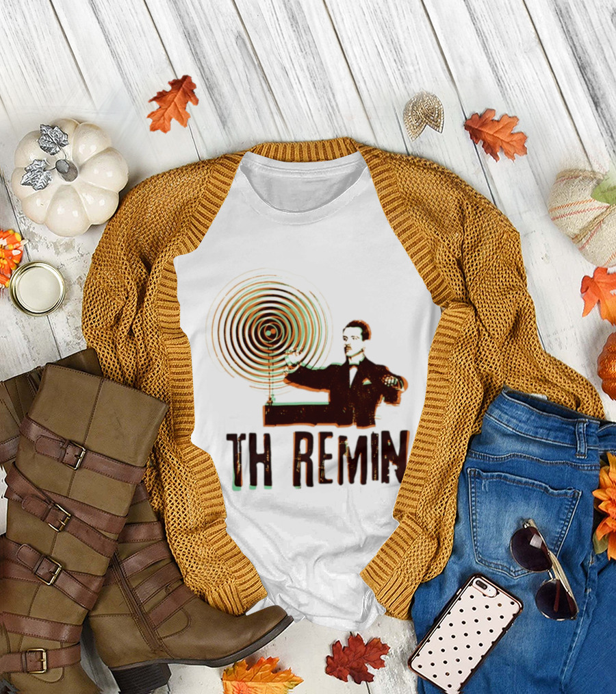 Theremin Electronic Music Leon Theremin Playing Instrument T-Shirt