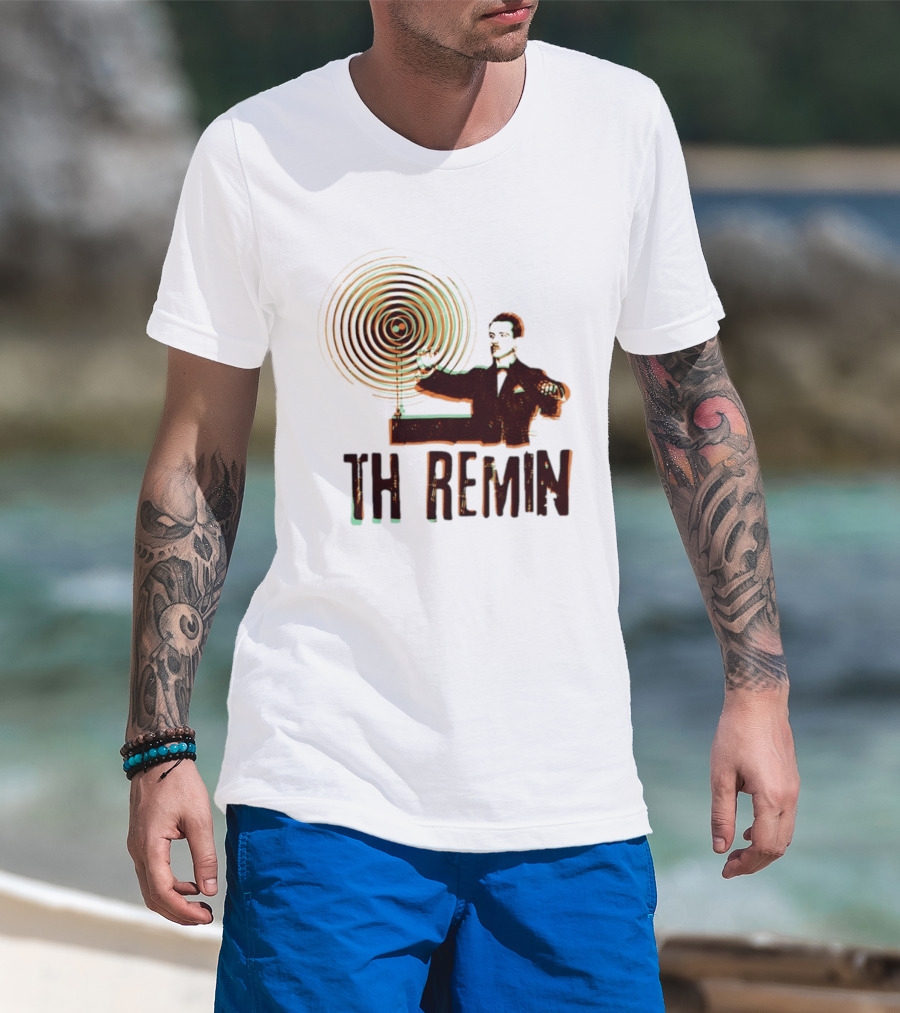 Theremin Electronic Music Leon Theremin Playing Instrument T-Shirt