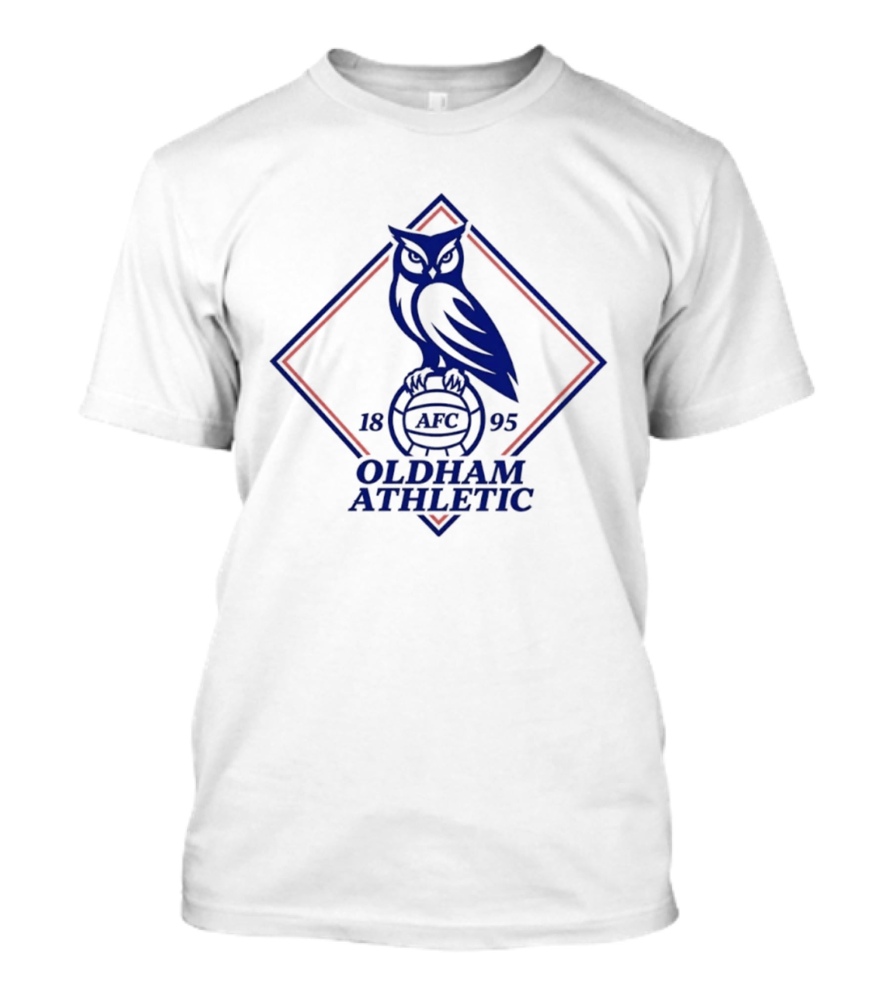 Oldham Athletic AFC 1895 Owl Emblem Football Club T-Shirt