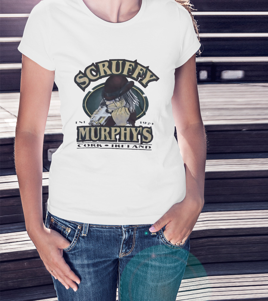 Scruffy Murphys Cork Ireland Est 1929 Irish Pub Vintage Character With Beer T-Shirt