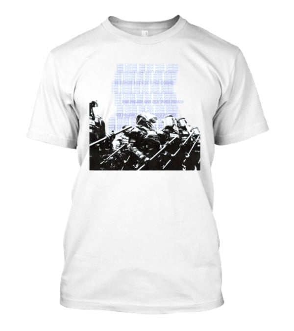 The Police Are Not Your Friend Protest Activism Text Riot Police Formation T-Shirt