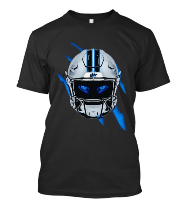 Carolina Panthers CLT Blue Eyes Helmet Football T-Shirt