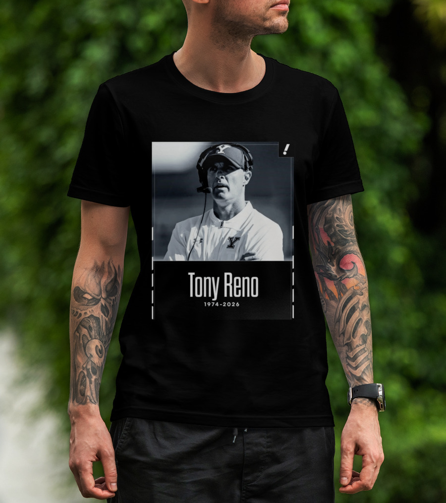 Tony Reno 1974 2026 Yale Coach Memorial T-Shirt